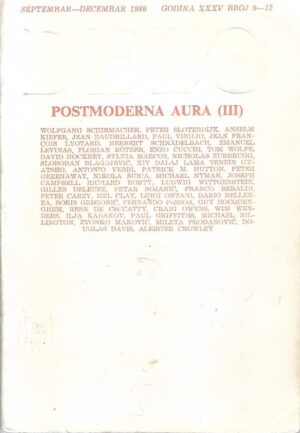 delo - mesečni časopis, knjiga trideset peta, godina xxxv, br. 9-10-11-12