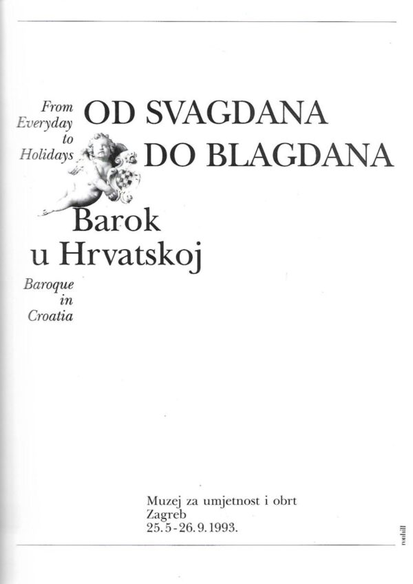 od svagdana do blagdana - barok u hrvatskoj