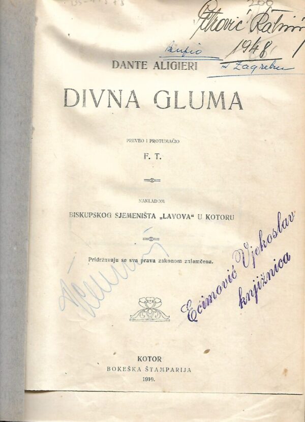 dante alighieri: divna gluma