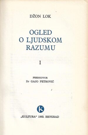 john locke: ogled o ljudskom razumu 1