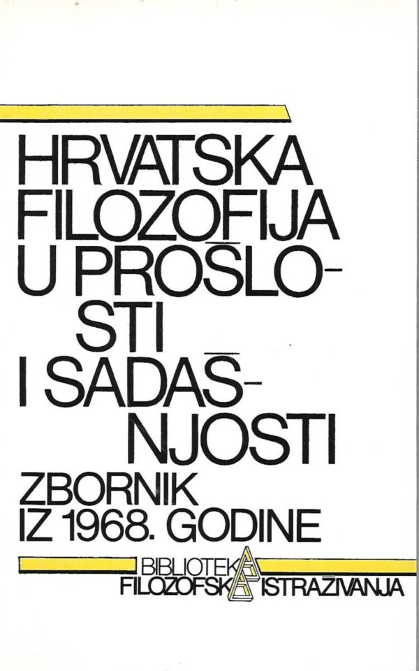 zlatko posavac: hrvatska filozofija u prošlosti i sadašnjosti