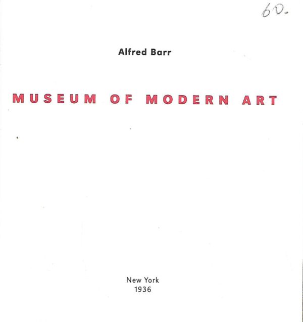 alfred barr: museum of modern art  - katalog