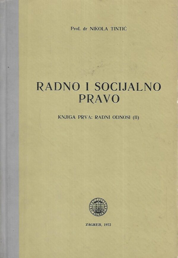 nikola tintić: radno i socijalno pravo 1-2