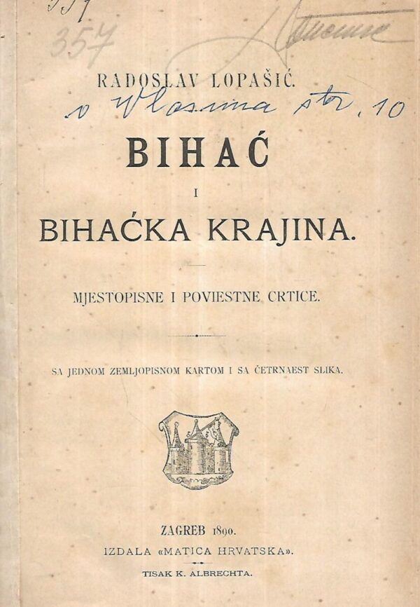 radoslav lopašić: bihać i bihaćka krajina