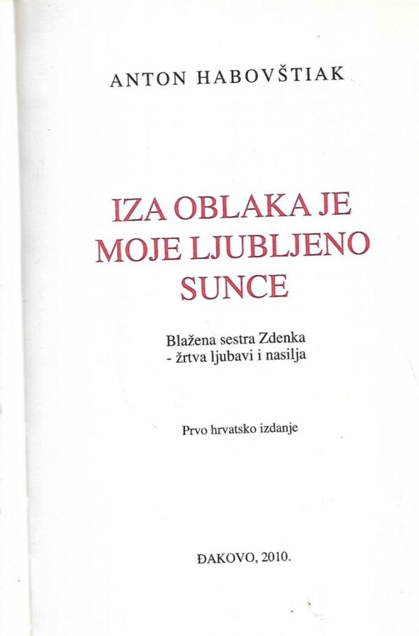 anton habovštiak: iza oblaka je moje ljubljeno sunce