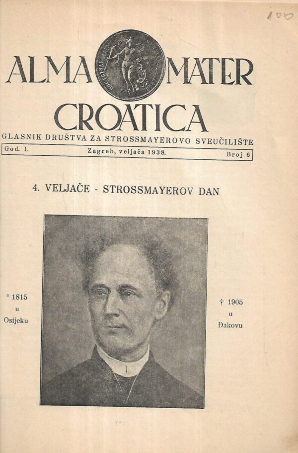 alma mater croatica - god.i., veljača,1938. - broj 6