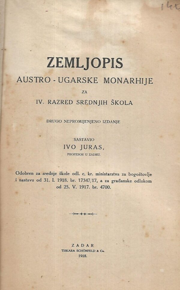 ivo juras: zemljopis austro-ugarske monarhije