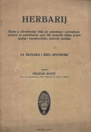 velizar sofić: herbarij  za školsku i širu upotrebu