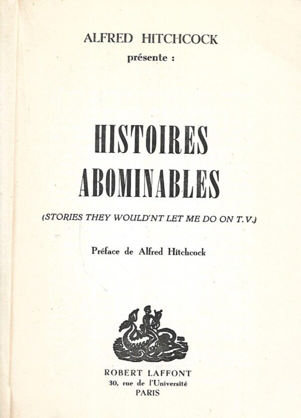 alfred hitchcock: histoires abominables