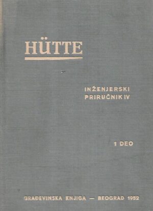 hutte: inženjerski priručnik iv. - 1.dio