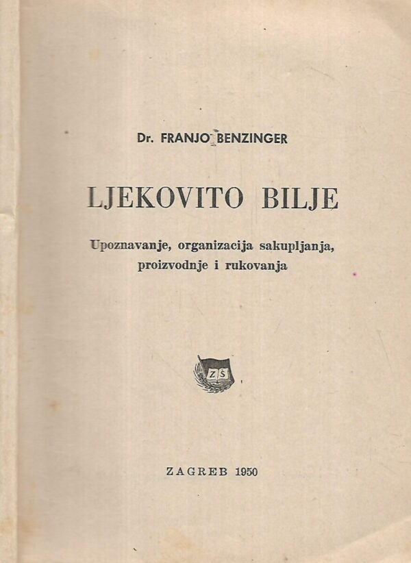 franjo benzinger: ljekovito bilje