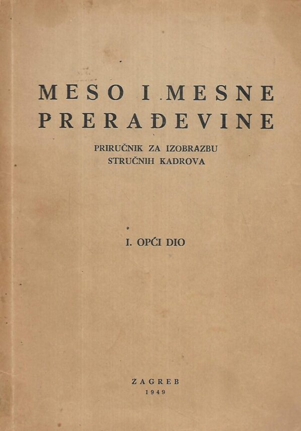 mirko francetić i suradnici: meso i mesne prerađevine