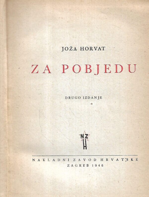 joža horvat: za pobjedu