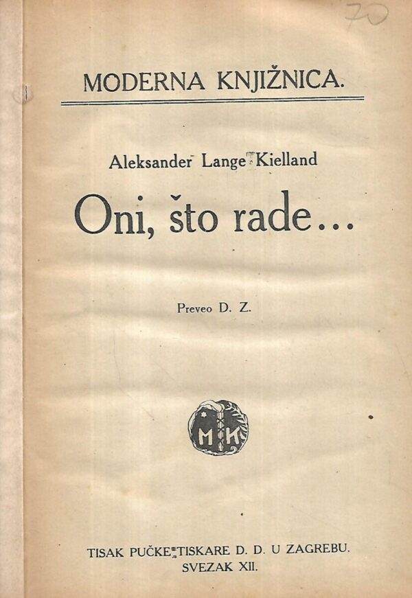 alexander lange kielland: oni, što rade