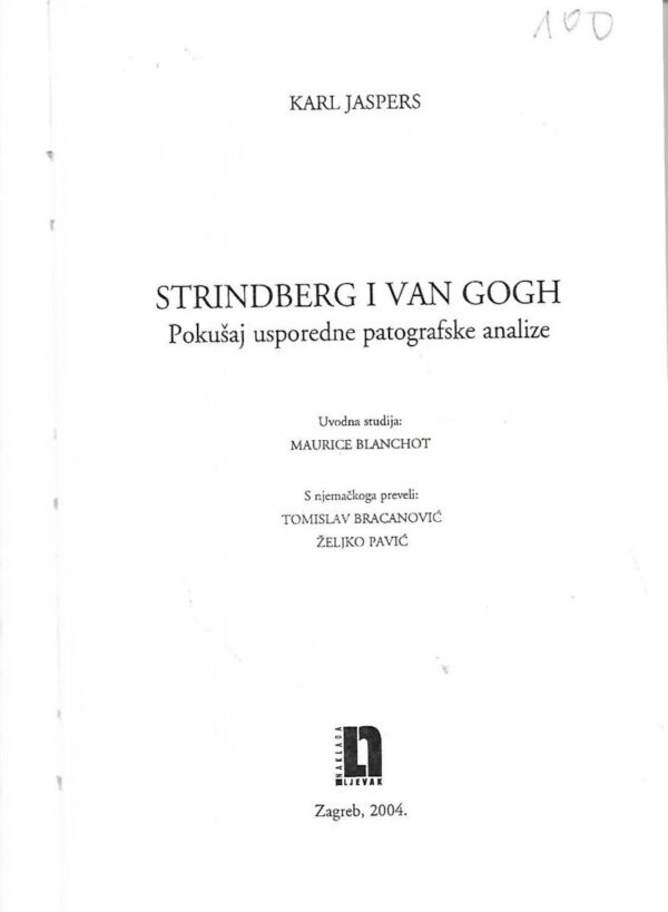 karl jaspers : strindberg i van gogh