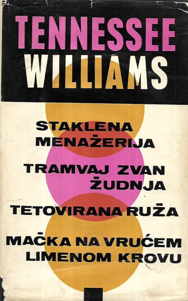 tennessee williams : izabrane drame - staklena menažerija, tramvaj zvan žudnja, tetovirana ruža, mačka na vrućem limenom krovu