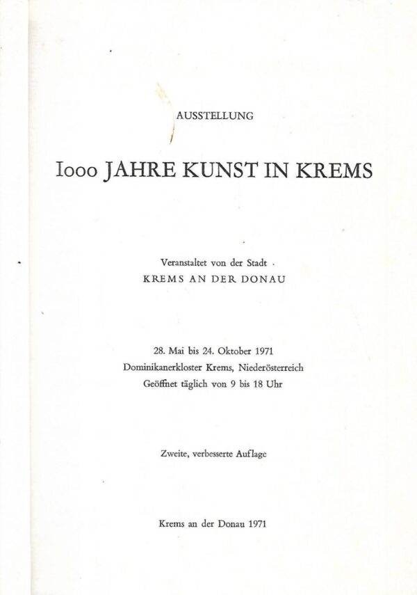 1000 jahre kunst in krems