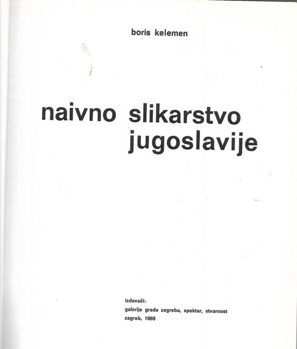 boris kelemen: naivno slikarstvo jugoslavije