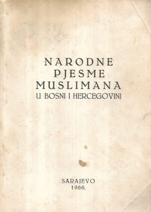 narodne pjesme muslimana u bosni i hercegovini