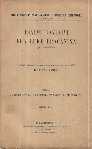 psalmi davidovi fra luke bračanina