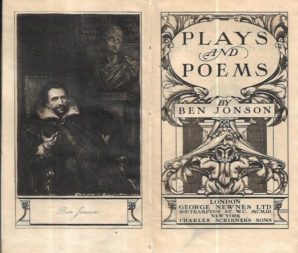 plays - poems of ben jonson