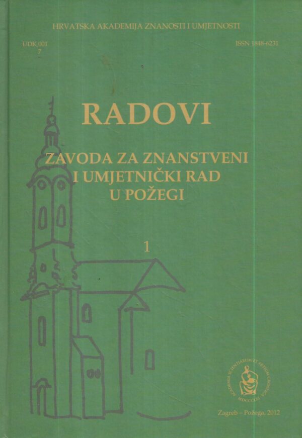 radovi zavoda za znanstveni i umjetnički rad u požegi  1