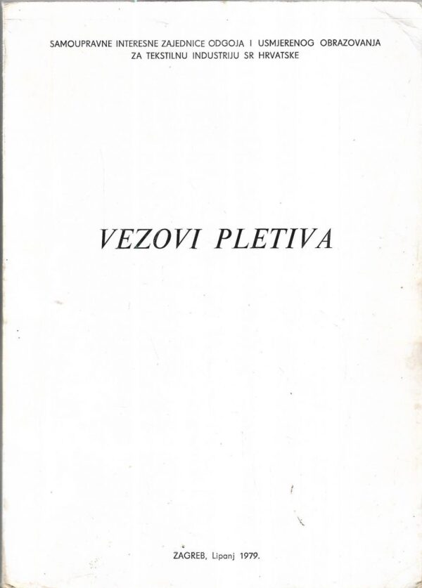 vjera grčević: vezovi pletiva