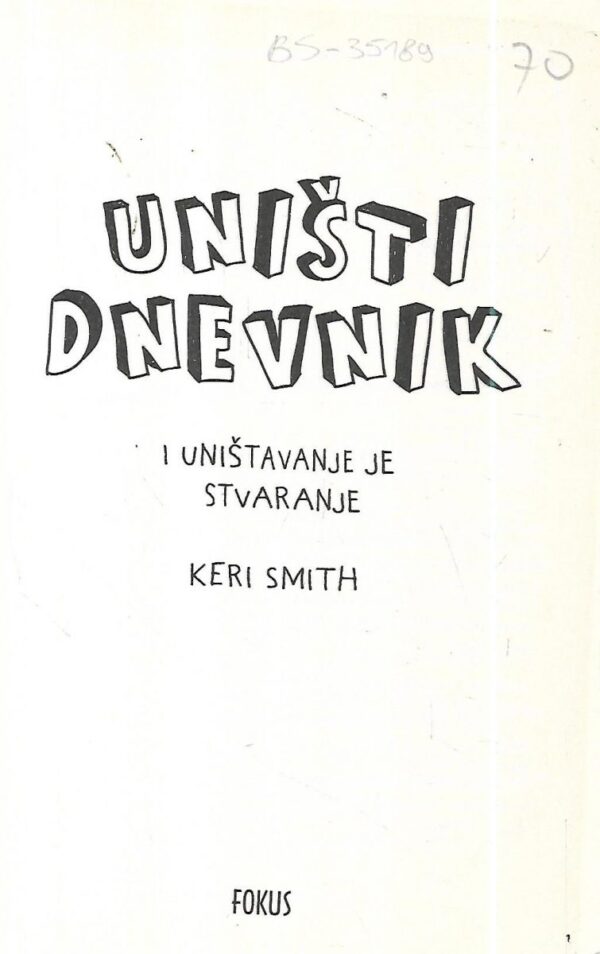 keri smith: uništi dnevnik