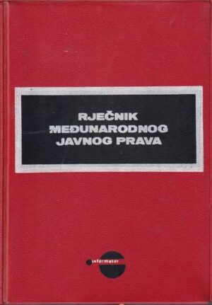 rječnik međunarodnog javnog prava