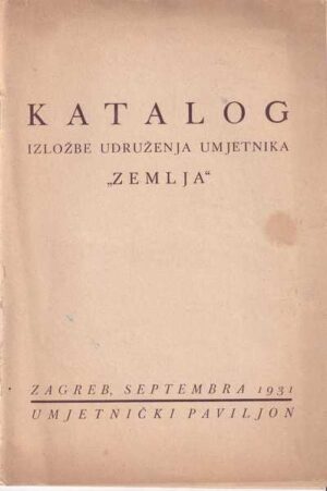 katalog izložbe udruženja umjetnika "zemlja"