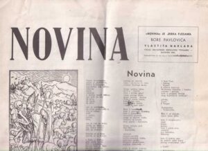 bora pavlović: novina