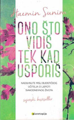 haemin sunim: ono što vidiš tek kad usporiš - nadahnute misli budističkog učitelja o ljepoti svakodnevnog života