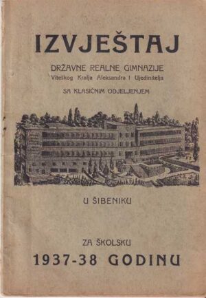 izvještaj državne realne gimnazije u Šibeniku 1933/34-1937/38 1-5