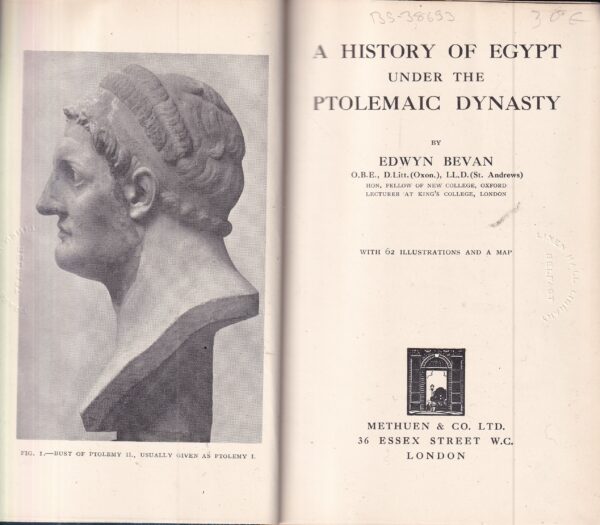 edwyn bevan-a history of egypt the ptolemaic dynasty