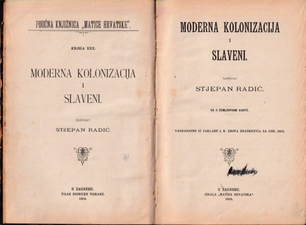 stjepan radić-moderna kolonizacija i slaveni