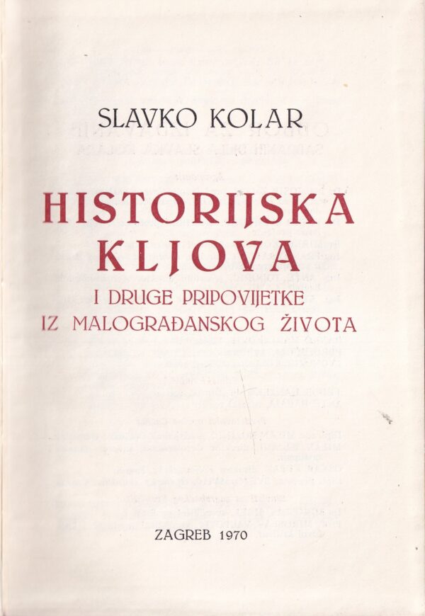 slavko kolar: sabrana djela i.-v.