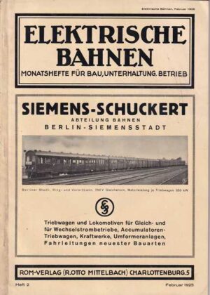 siemens-schuckert: elektrische bahnen