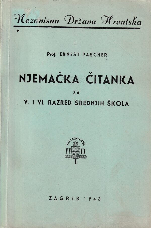 ernest pascher-njemačka čitanka za v.i vi. razred srednjih škola