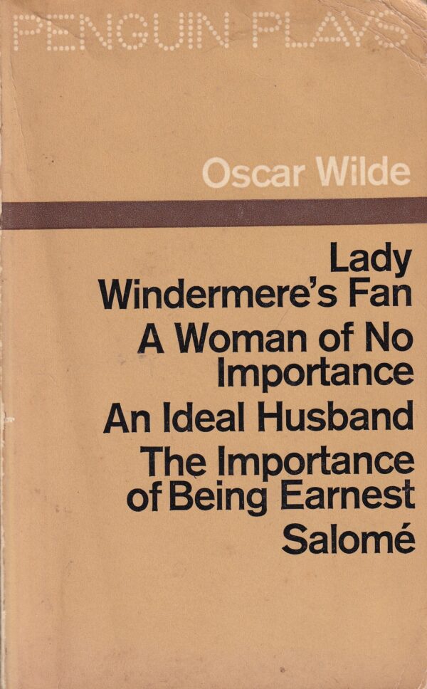 oscar wilde: plays