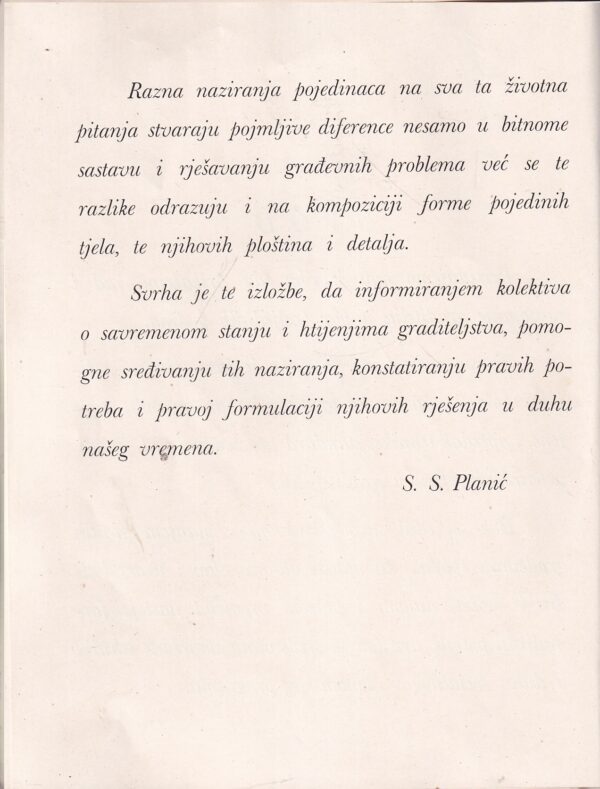 planić, tomašević: graditeljska izložba za vrijeme međunarodnog kongresa graditelja u zagrebu od 14.-21. ix. 1930.