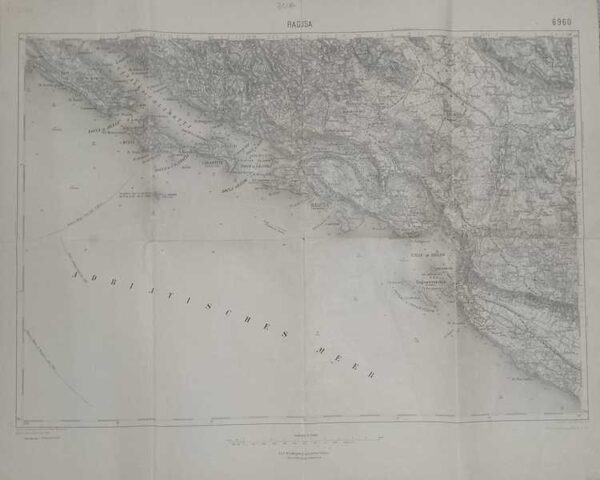 k.u.k. militargeographisches institut: ragusa 1894.