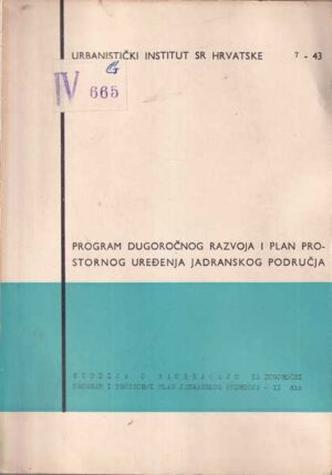 vinko studak: program dugoročnog razvoja i plan prostornog uređenja jadranskog područja