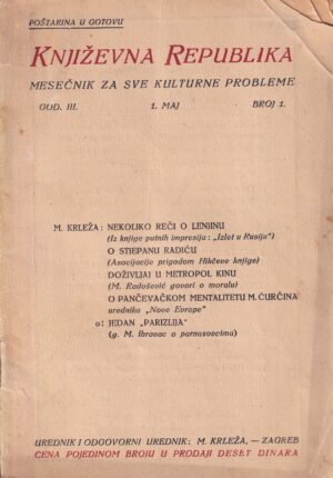 miroslav krleža: književna republika br. 1