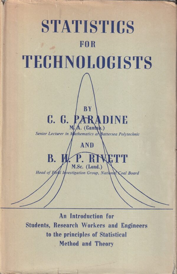 paradine, rivett: statistics for technologists