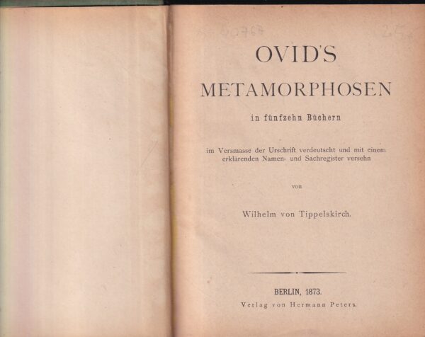 ovid's metamorsphosen