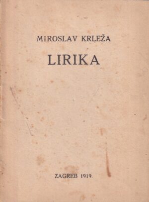 miroslav krleža: lirika