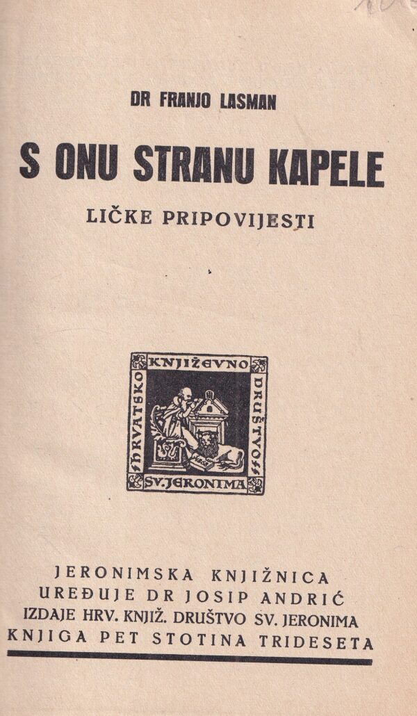 dr. franjo lasman-s onu stranu kapele