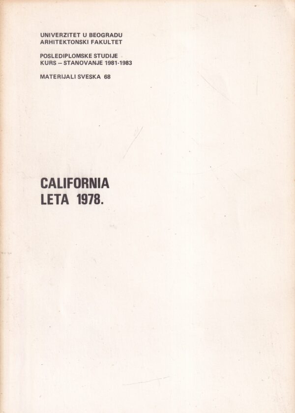 branislav milenković: california leta 1978