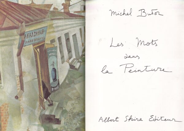 michel butor: les mots dans la peinture