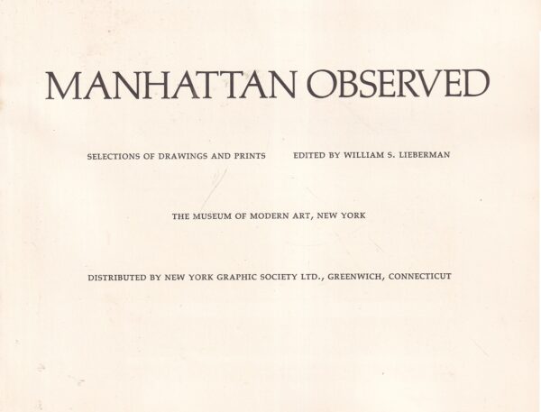 william s. lieberman (ur.): manhattan observed